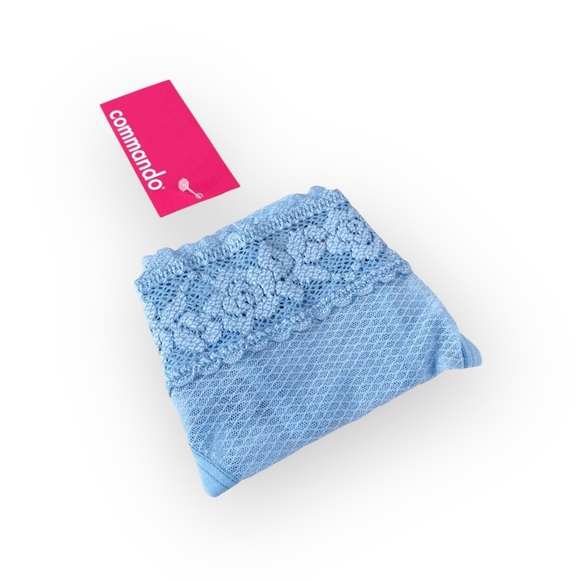 new Commando ❤︎ Kitty Stretch Lace Thong ❤︎ Rain Baby Blue ❤︎ One Size 00 - 14 - Picture 5 of 14